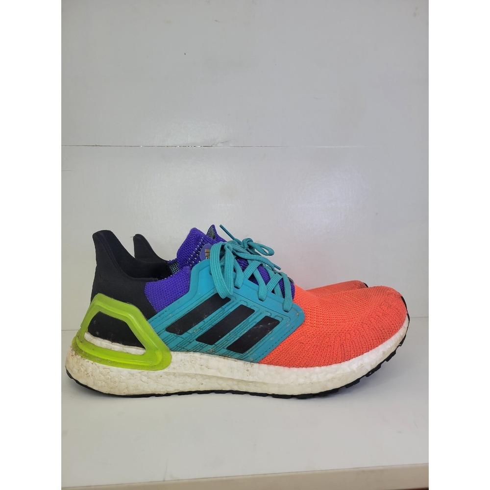 adidas UltraBoost 20 Men Size‎ 8 Running Shoe Sneakers Multicolor Orange FV8331